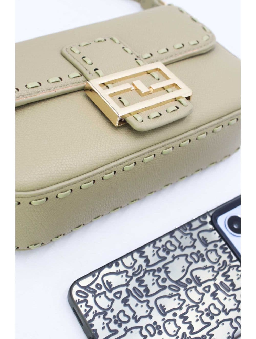 Sac Bandoulière et Porté Épaule Effet Cuir 25P-6150-Vert — vue 5