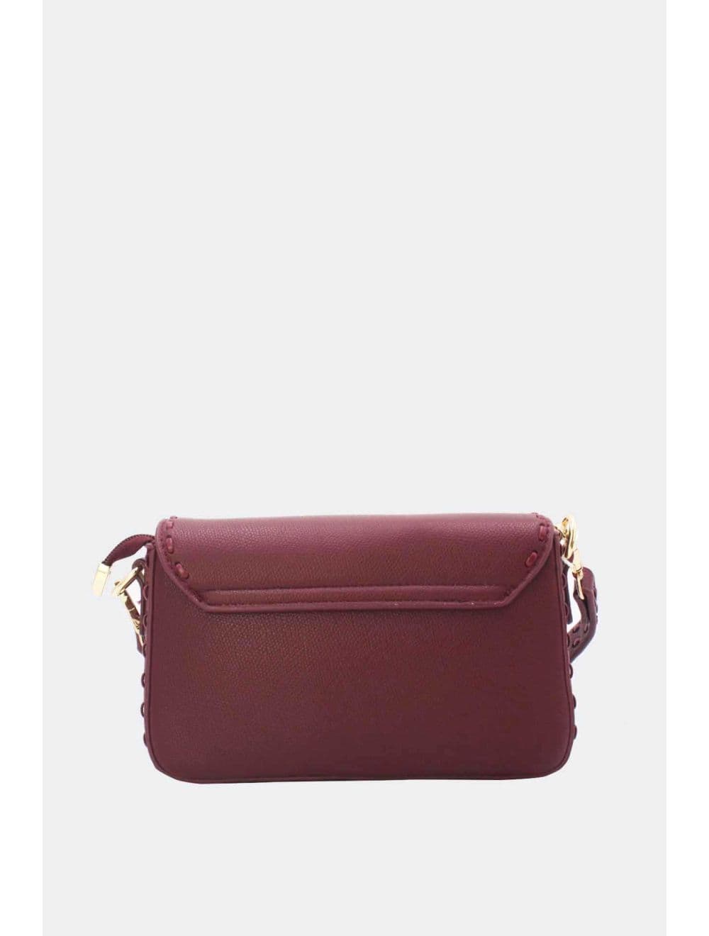 Sac Bandoulière et Porté Épaule Effet Cuir 25P-6150-Bordeaux — vue 3