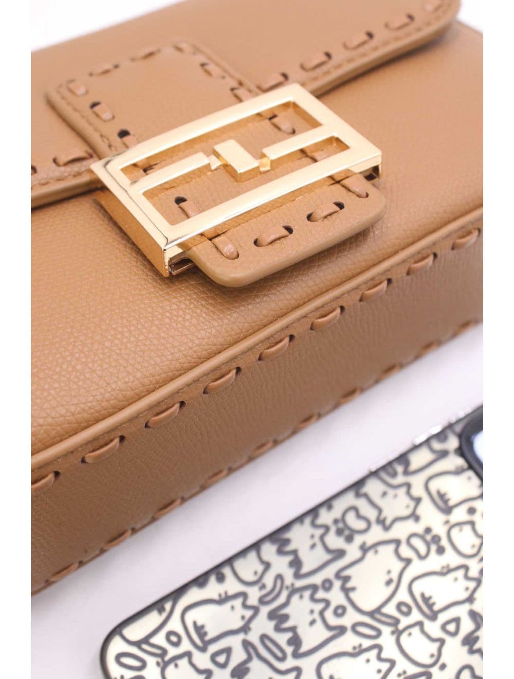 Sac Bandoulière et Porté Épaule Effet Cuir 25P-6150-Café — vue 5