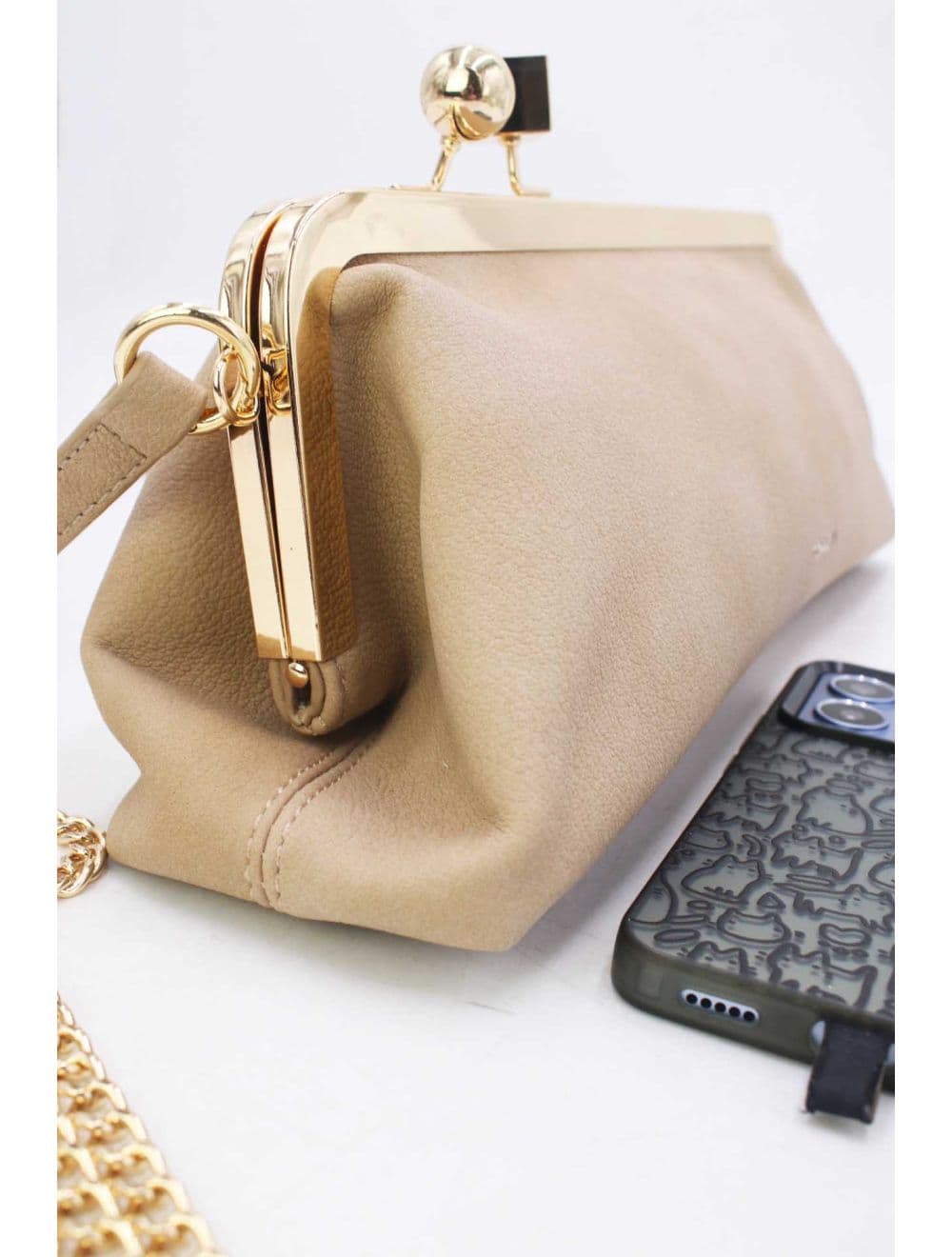 Sac Baguette Double Porté Épaule 25P-6380-Abricot — vue 5