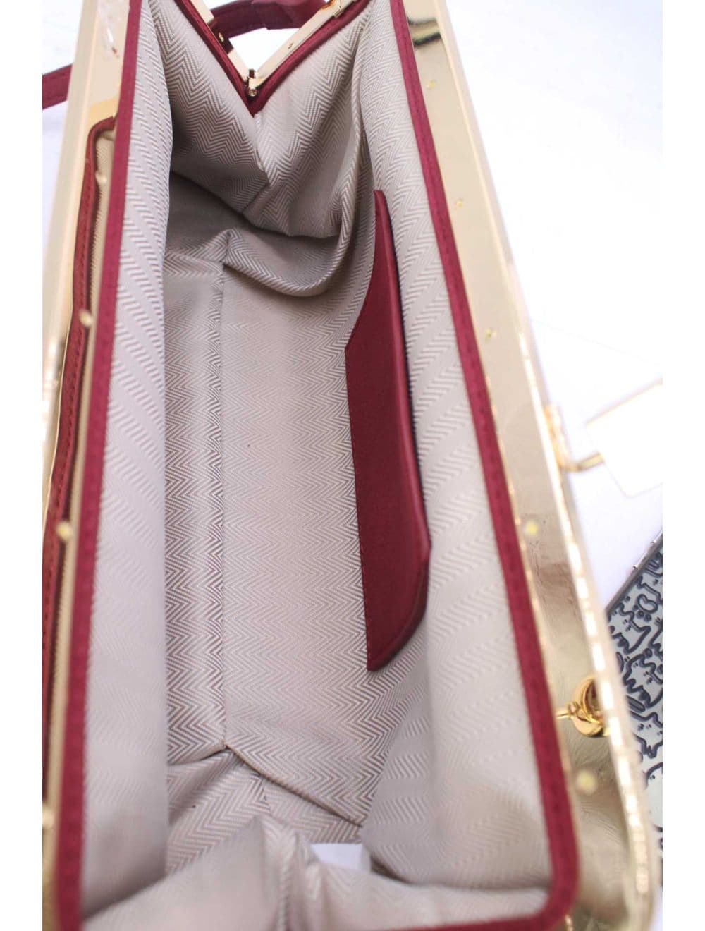 Sac Baguette Double Porté Épaule 25P-6380-Rouge — vue 5
