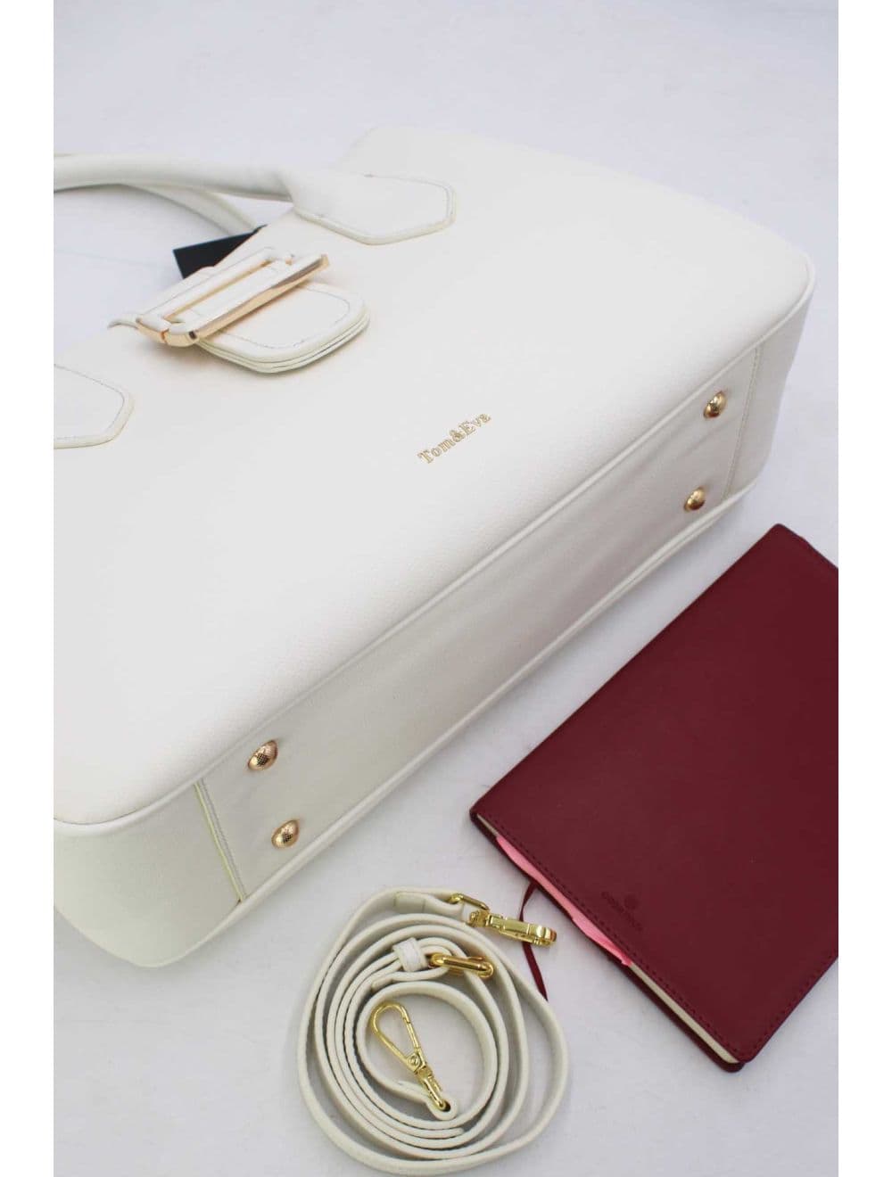 Sac à Main Avec Languette 25B-6346-Blanc — vue 4