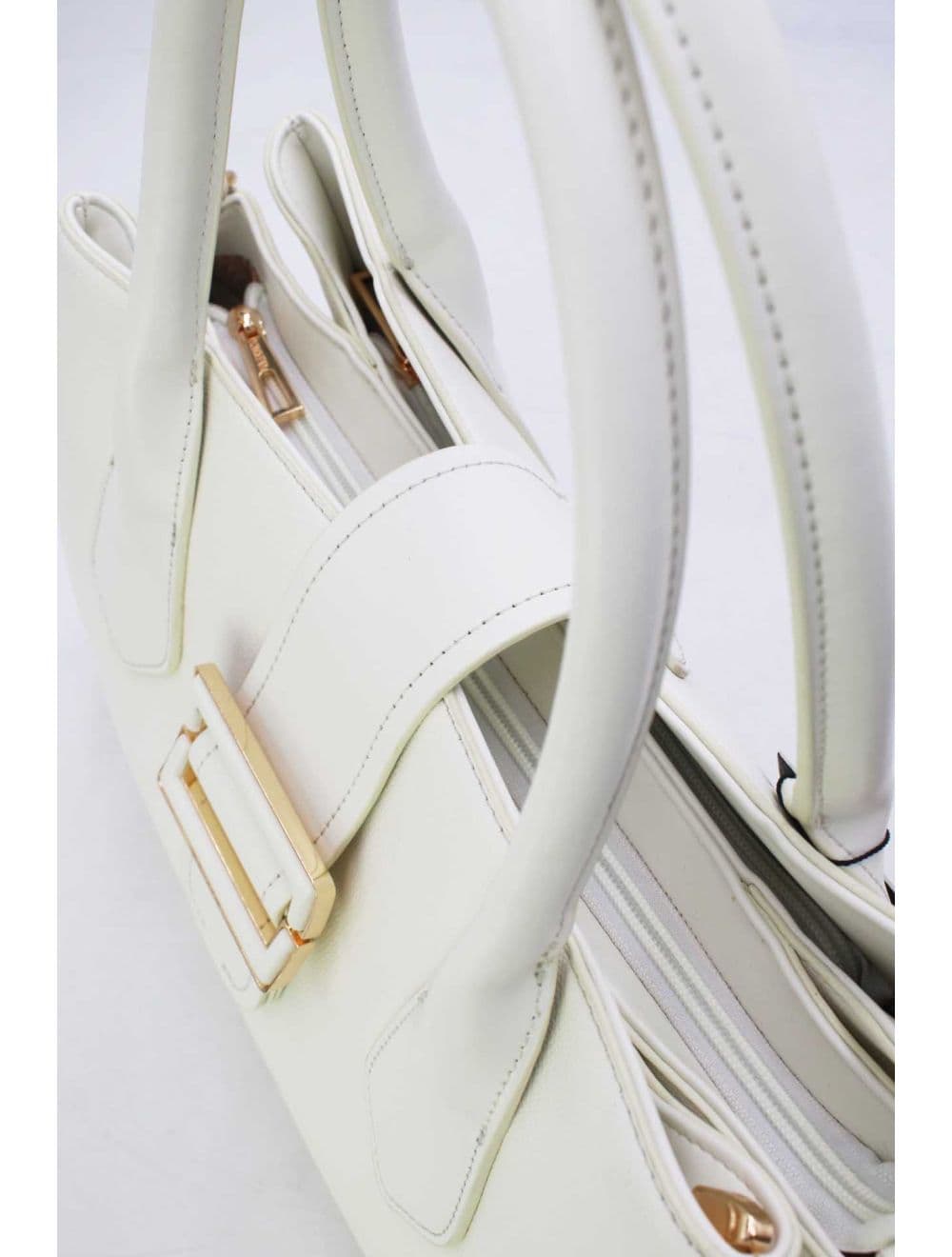Sac à Main Avec Languette 25B-6346-Blanc — vue 5