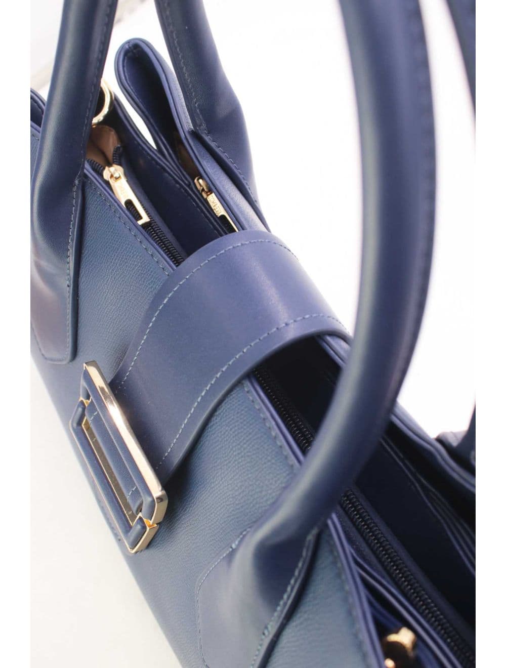 Sac à Main Avec Languette 25B-6346-Bleu — vue 5