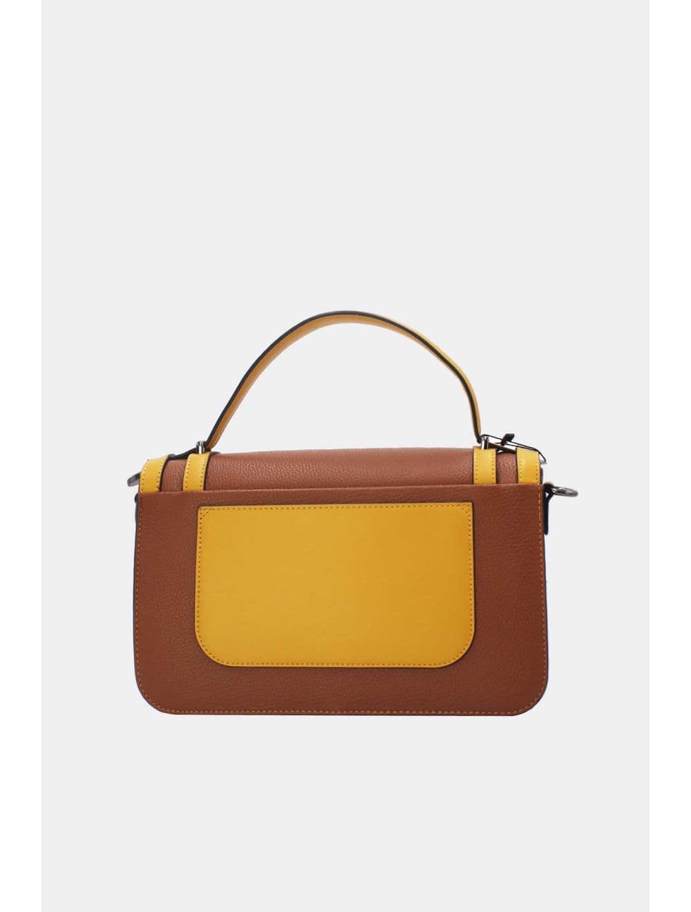 Sac à Main Style Vintage 25B-6296-Brown/Yellow — vue 3