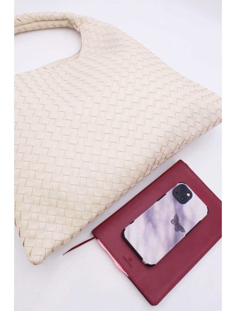 Sac Porté Épaule Tressé 25P-6175-Beige — vue 5
