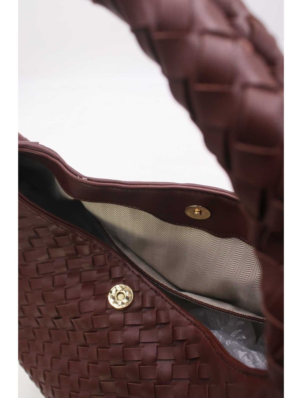 Sac Porté Épaule Tressé 25P-6175-Café — vue 5