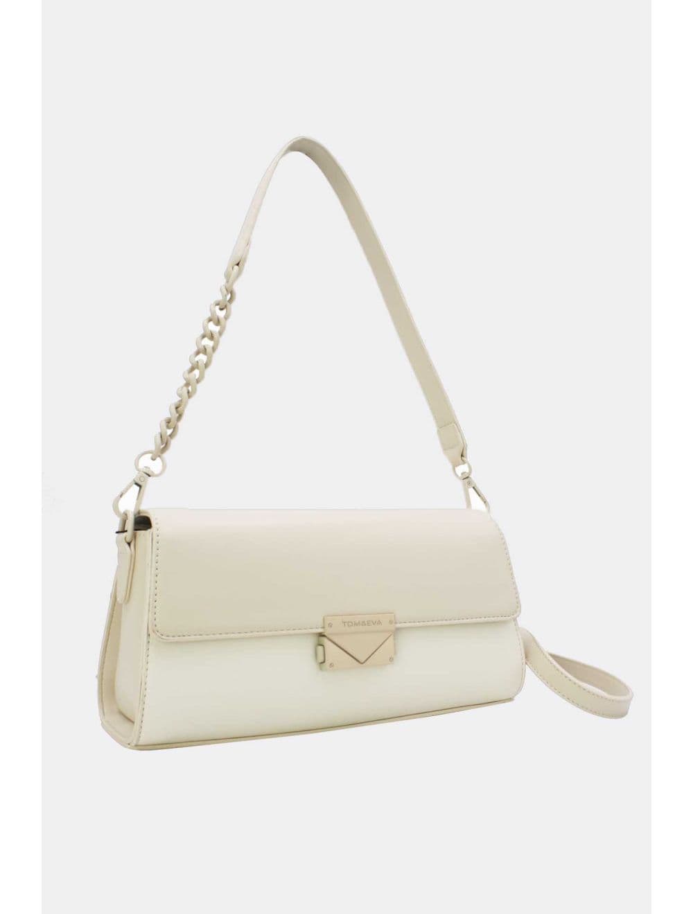 Sac Bandoulière et Porté Épaule Effet Cuir 25P-6333-Beige — vue 2