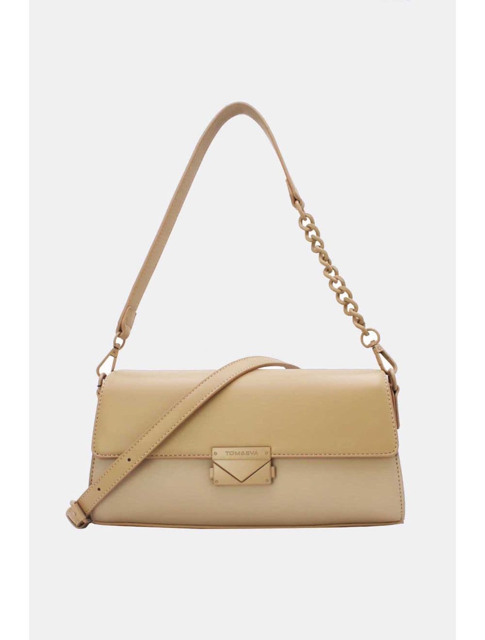 Sac Bandoulière et Porté Épaule Effet Cuir 25P-6333-Kaki