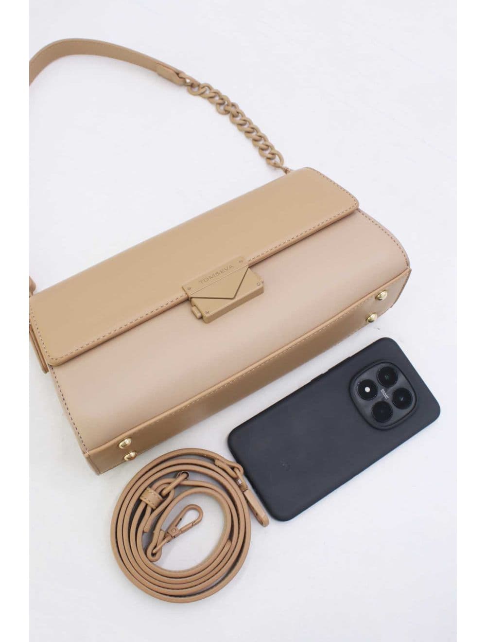 Sac Bandoulière et Porté Épaule Effet Cuir 25P-6333-Kaki — vue 4