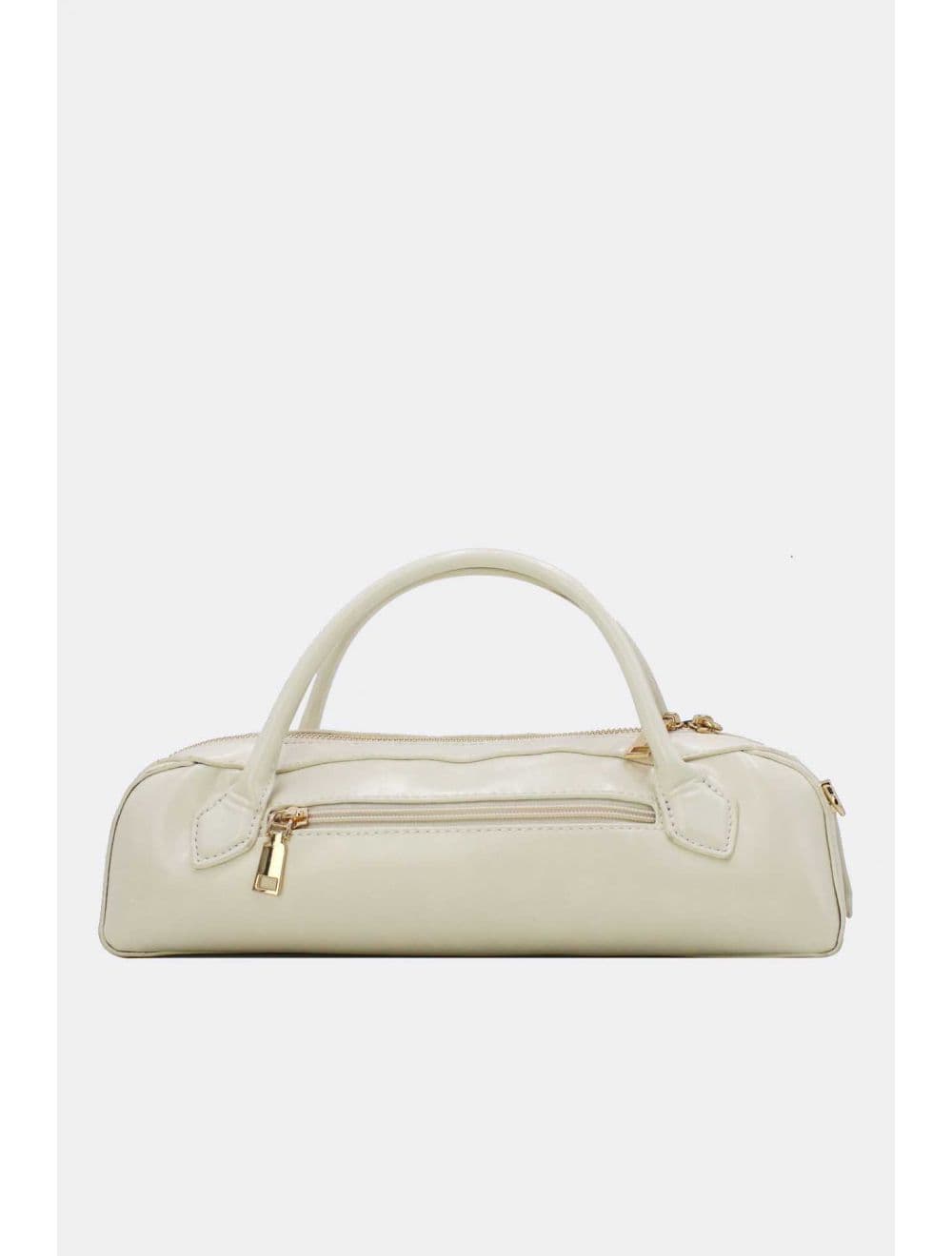 Sac Baguette Chic Effet Cuir Vernis 25P-6381-Blanc — vue 3