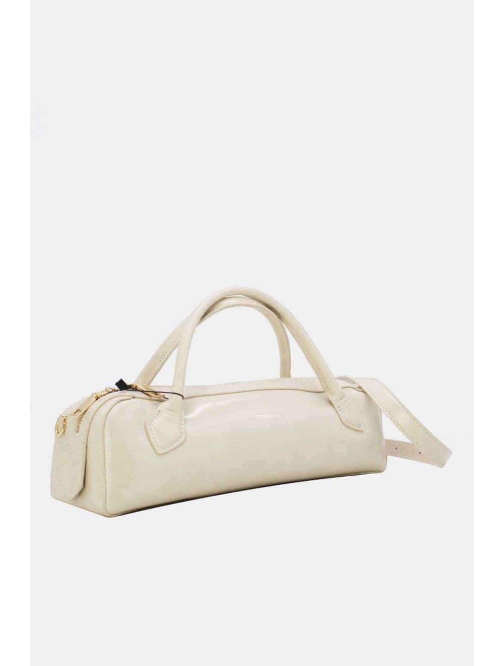 Sac Baguette Chic Effet Cuir Vernis 25P-6381-Beige — vue 2