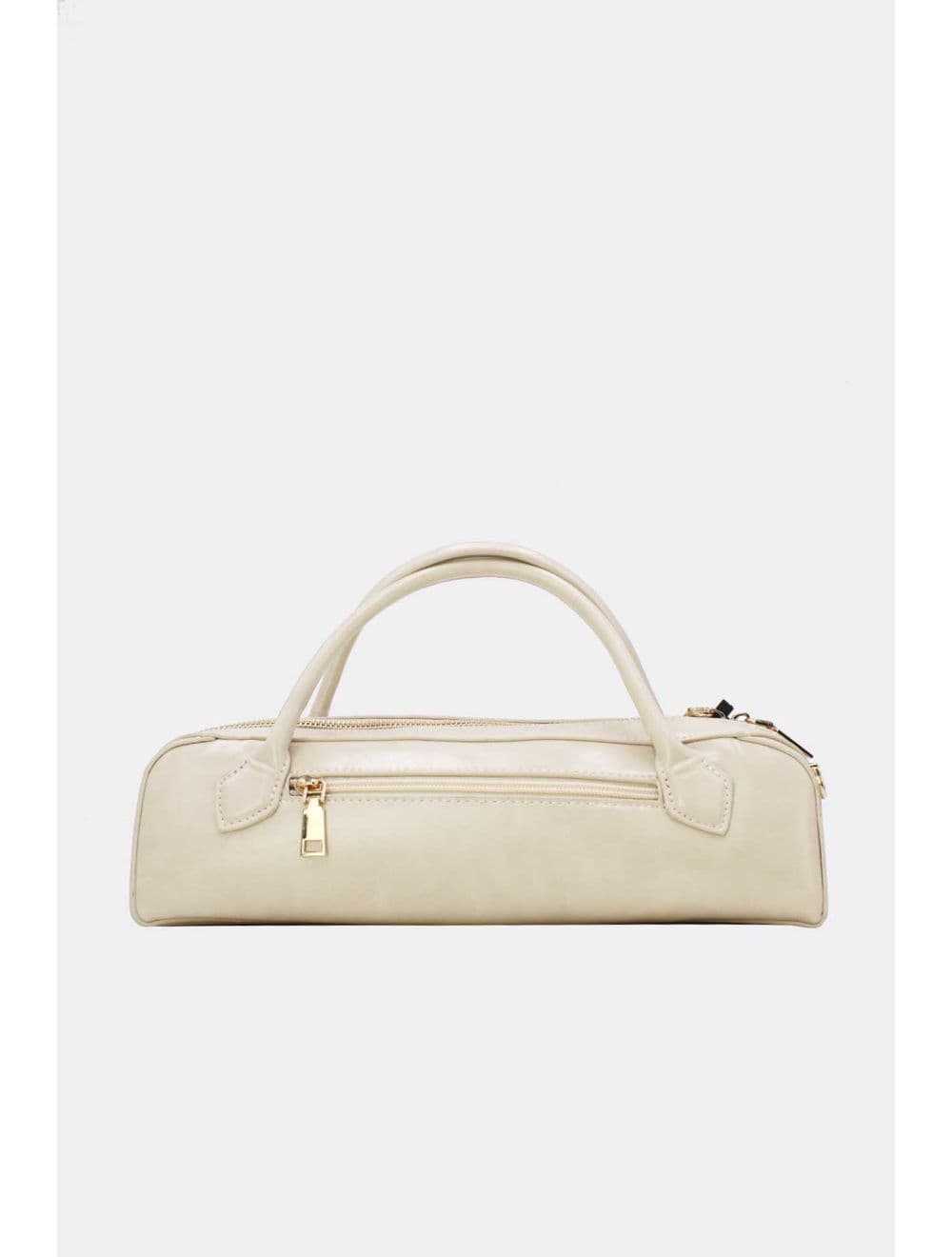 Sac Baguette Chic Effet Cuir Vernis 25P-6381-Beige — vue 3
