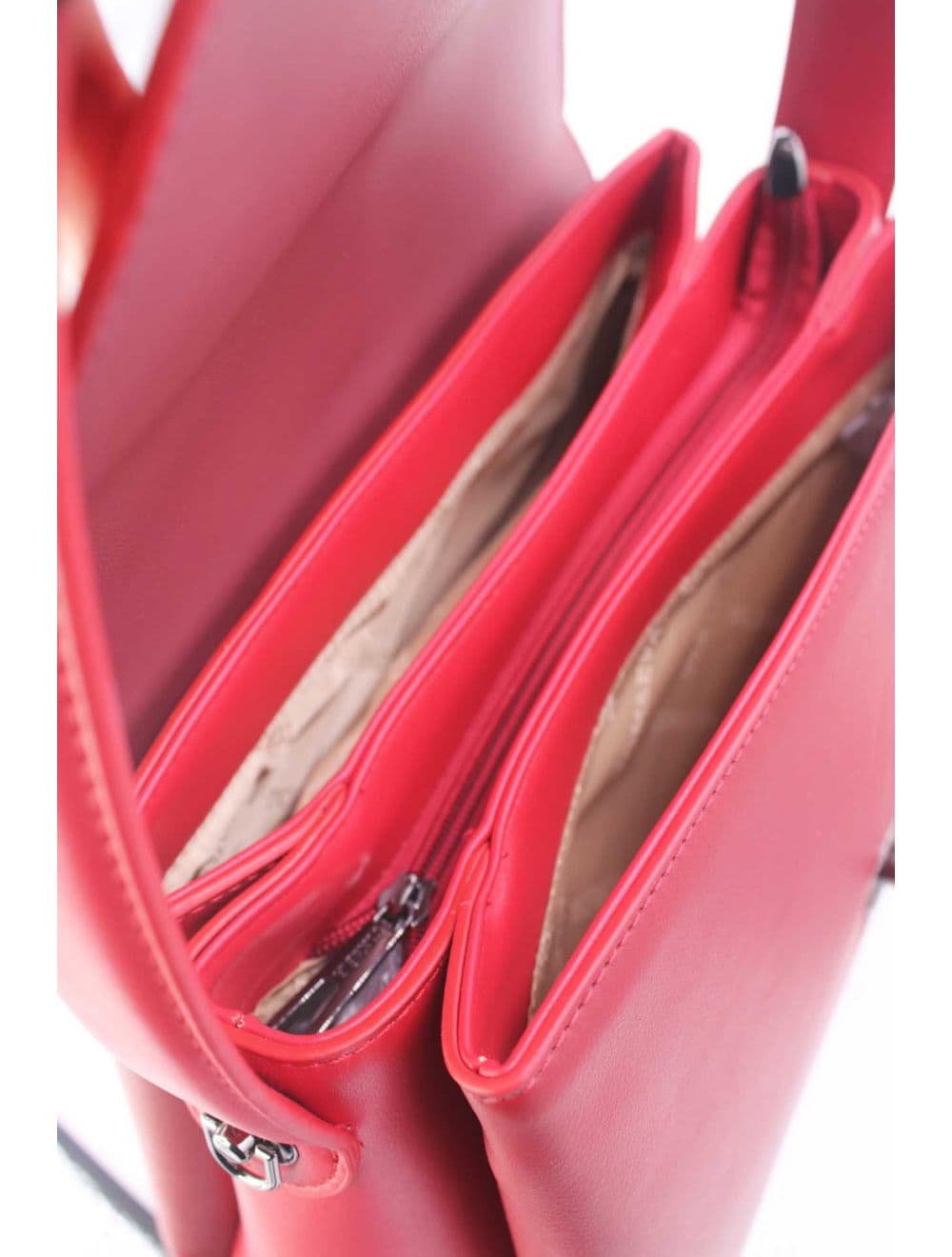 Sac à main Bicolore Chic 25B-6370-Burgundy/Red — vue 5