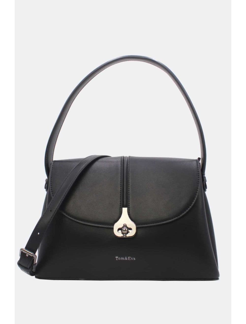 Sac à main Bicolore Chic 25B-6370-Noir