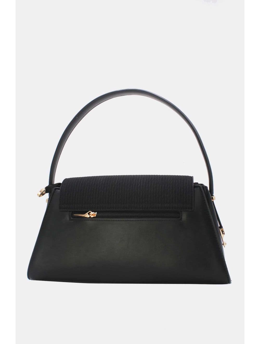 Sac Porté Épaule à Rabat Tissu 25B-6350-Noir — vue 3