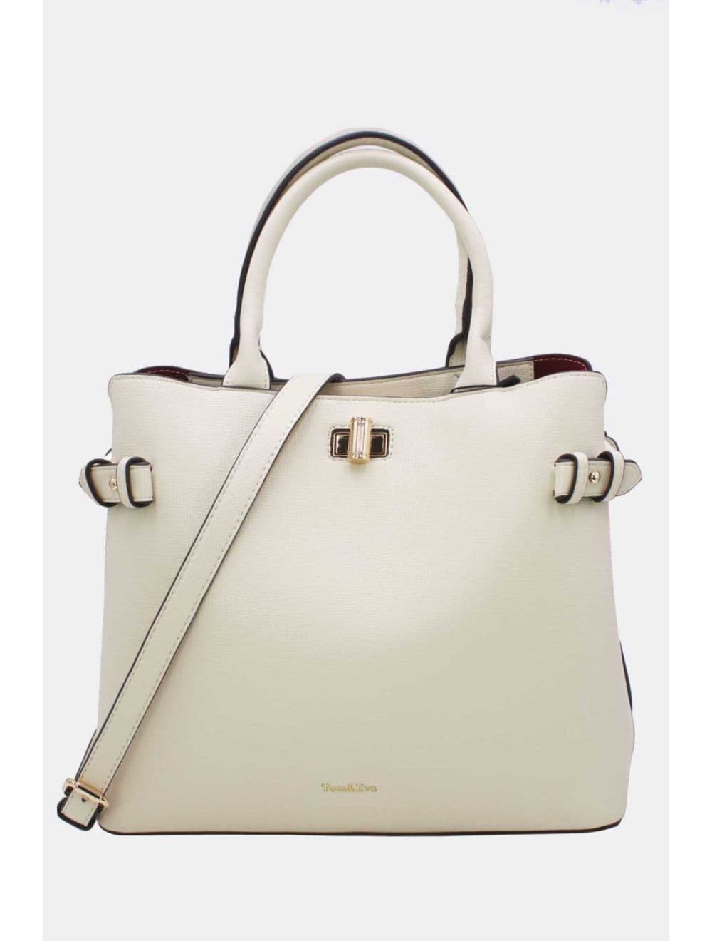 Sac à Main Rigide Minimaliste 25B-6343-Beige