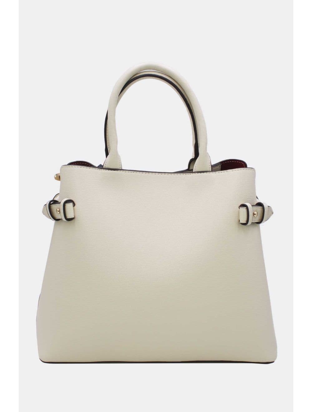 Sac à Main Rigide Minimaliste 25B-6343-Beige — vue 3