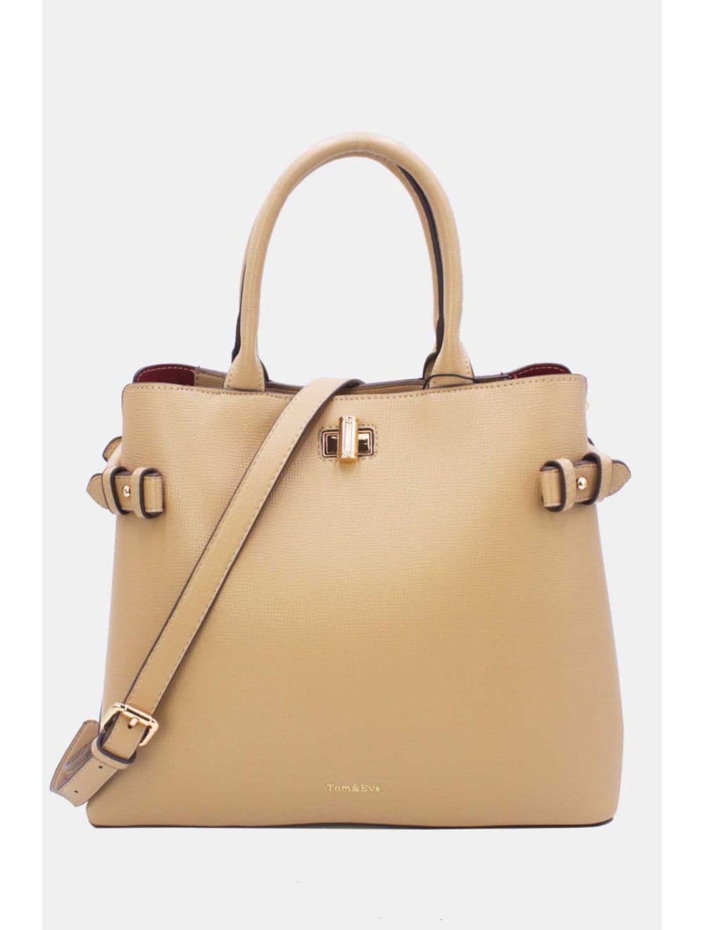 Sac à Main Rigide Minimaliste 25B-6343-Abricot
