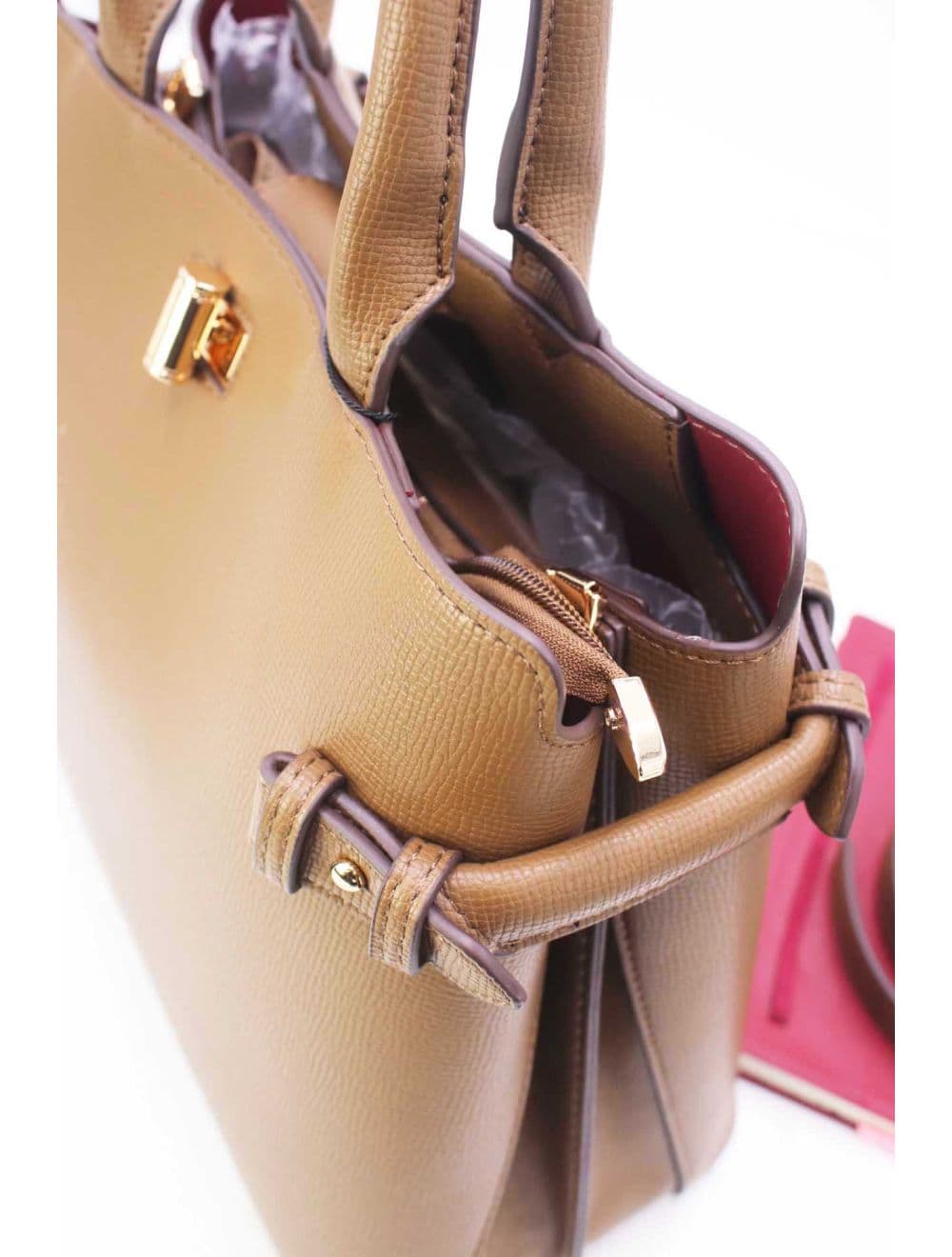 Sac à Main Rigide Minimaliste 25B-6343-Taupe — vue 6