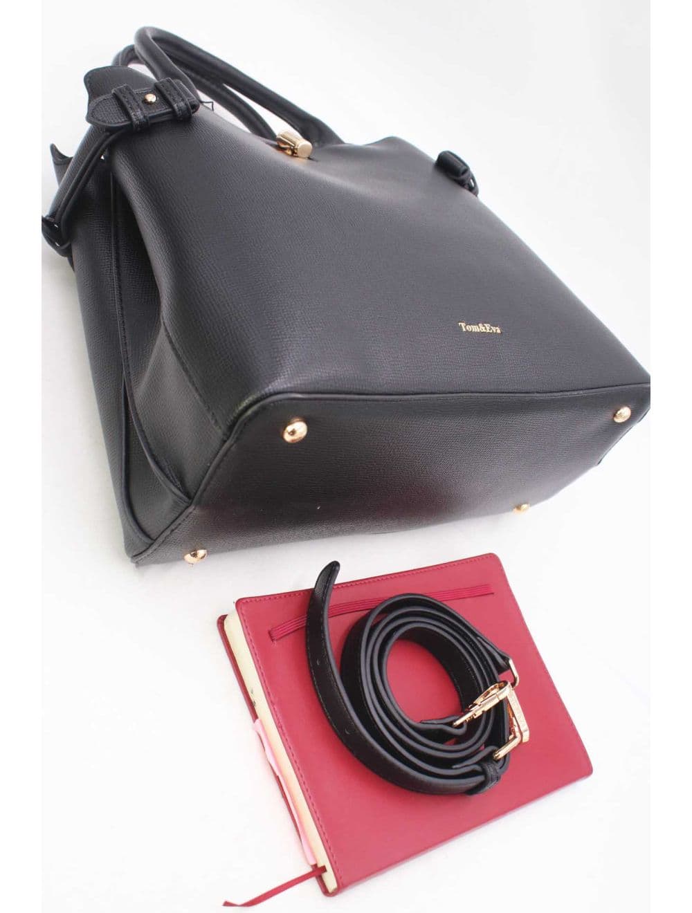 Sac à Main Rigide Minimaliste 25B-6343-Noir — vue 4