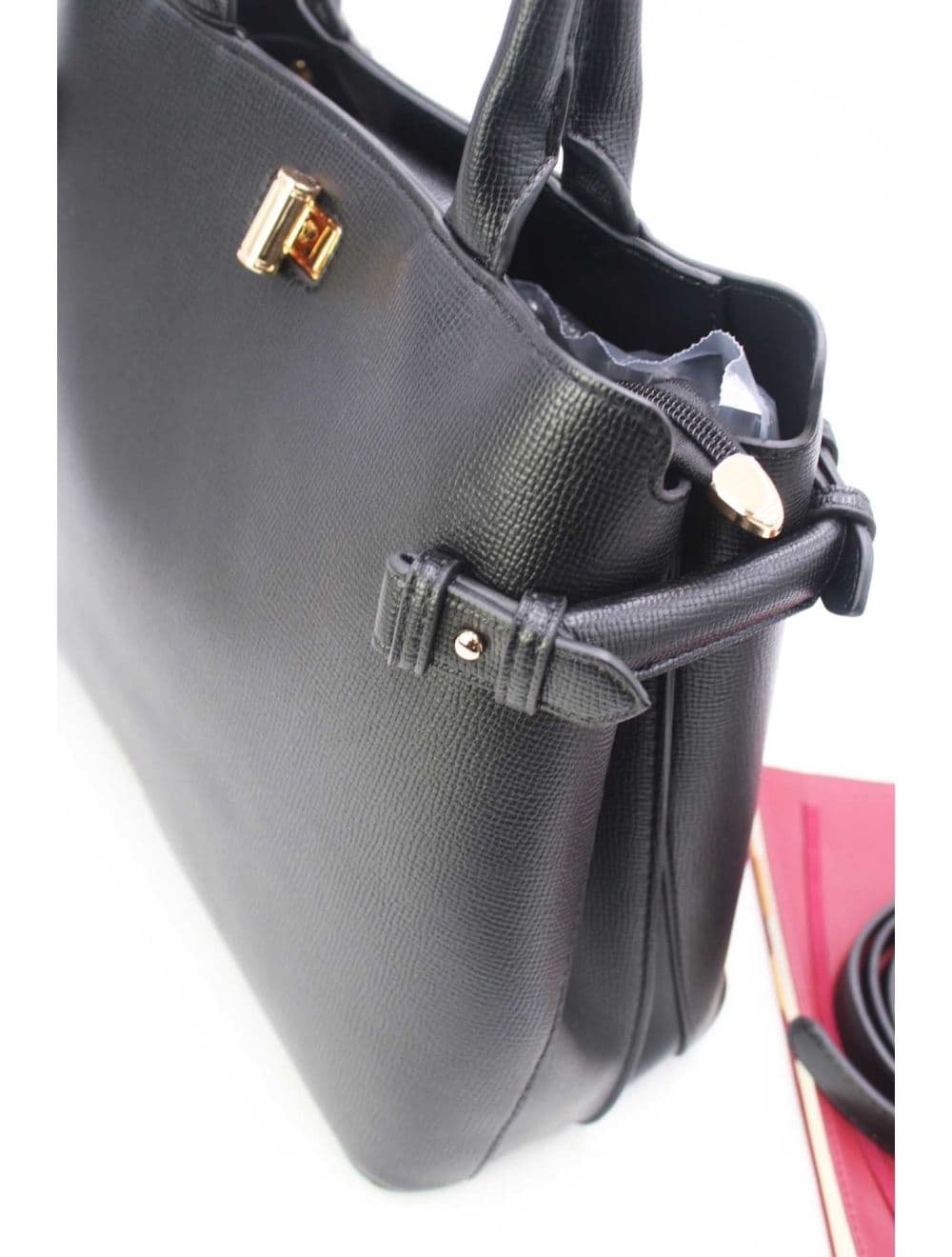 Sac à Main Rigide Minimaliste 25B-6343-Noir — vue 5