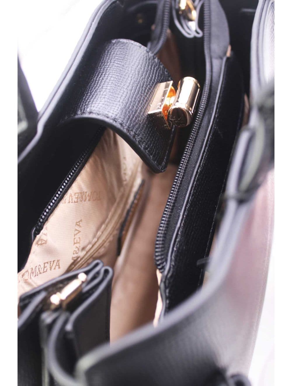 Sac à Main Rigide Minimaliste 25B-6343-Noir — vue 6