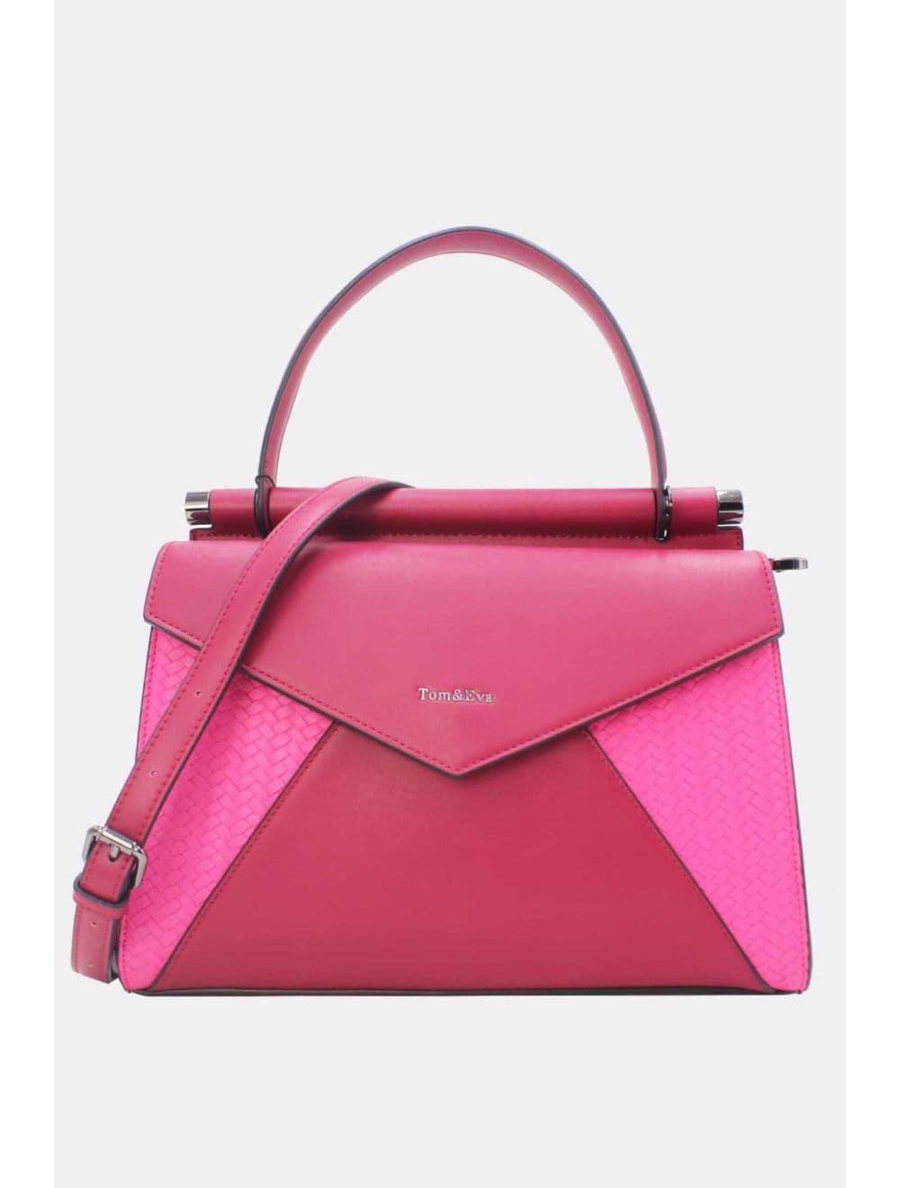 Sac à Main Effet Tressé 25B-6286-Rose