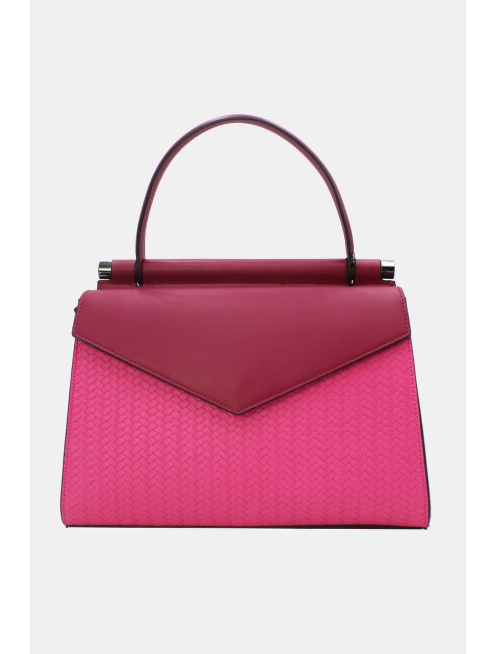 Sac à Main Effet Tressé 25B-6286-Rose — vue 3