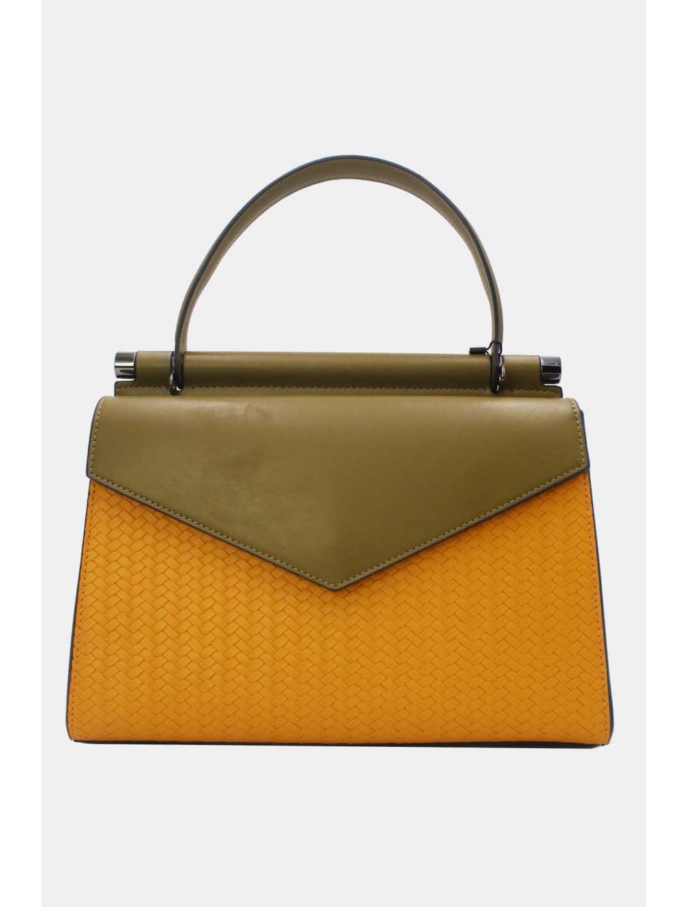 Sac à Main Effet Tressé 25B-6286-Jaune — vue 3