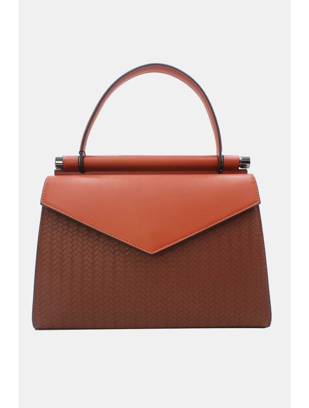 Sac à Main Effet Tressé 25B-6286-Café — vue 3