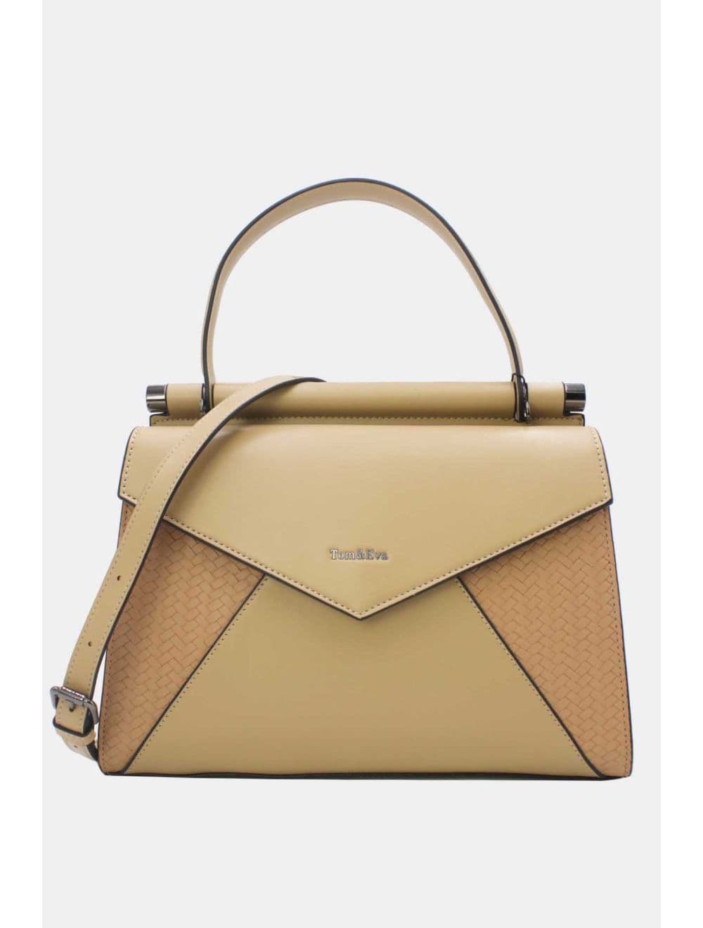 Sac à Main Effet Tressé 25B-6286-Kaki