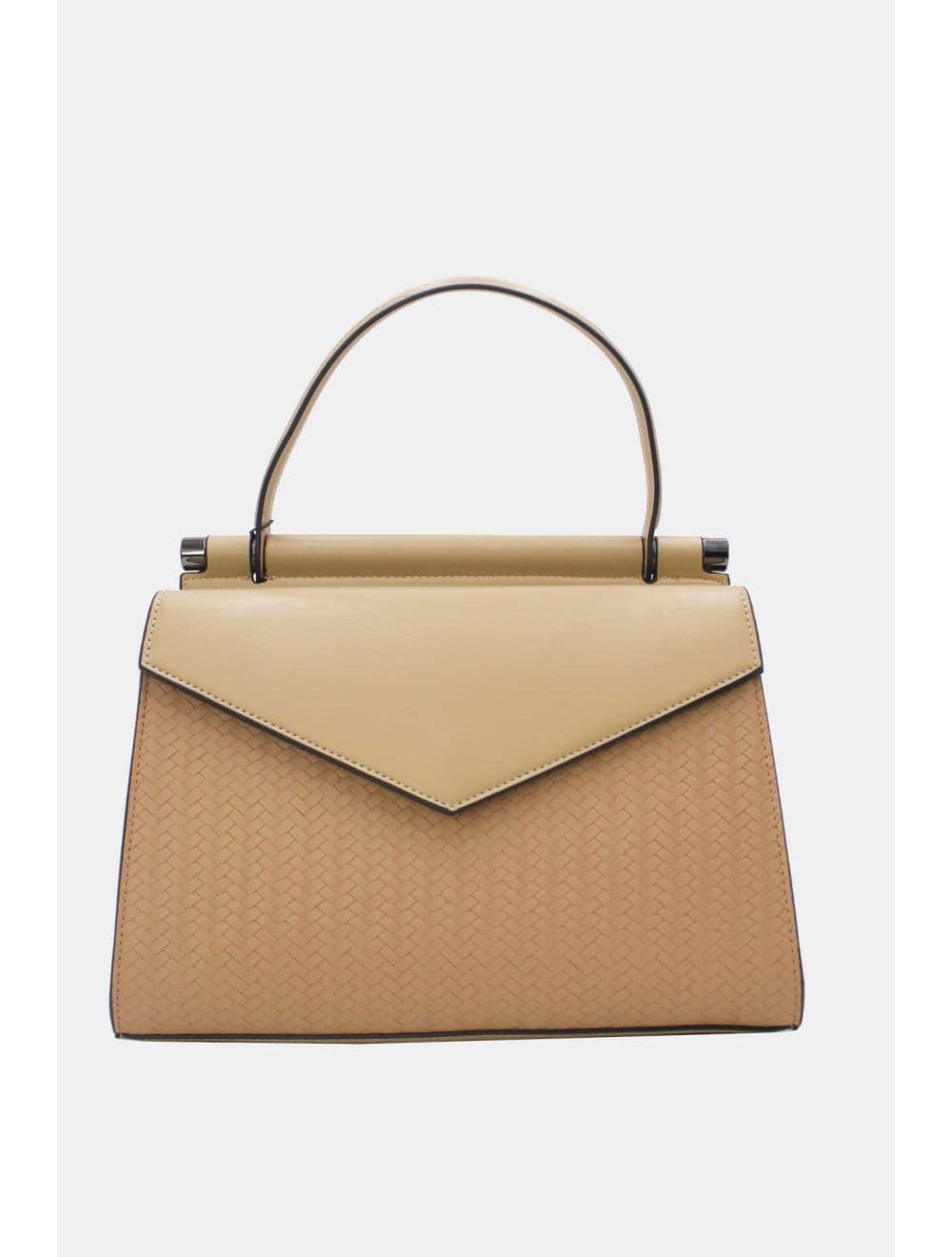 Sac à Main Effet Tressé 25B-6286-Kaki — vue 3