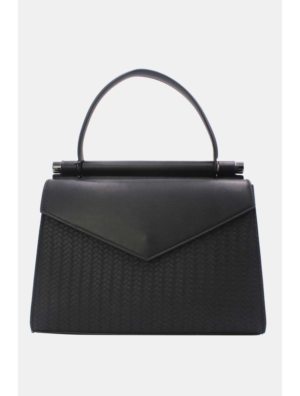 Sac à Main Effet Tressé 25B-6286-Noir — vue 3