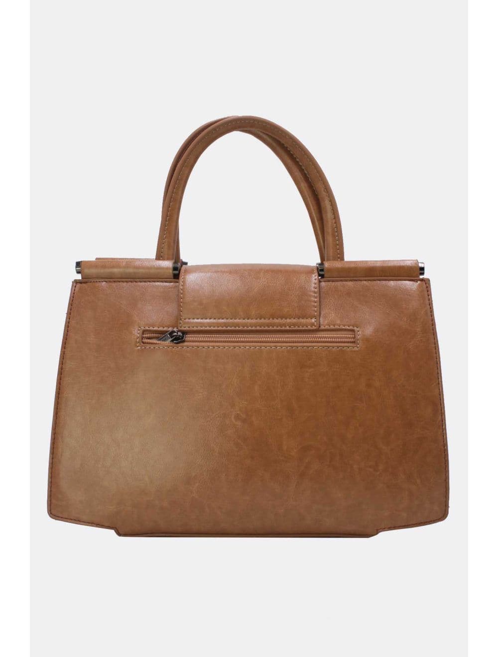 Sac à Main Effet Tressé 25B-6367-Apricot/Coffee — vue 3