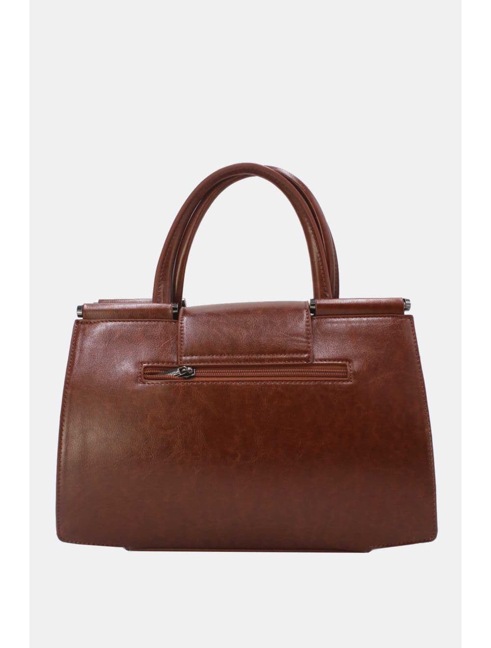 Sac à Main Effet Tressé 25B-6367-Café — vue 3