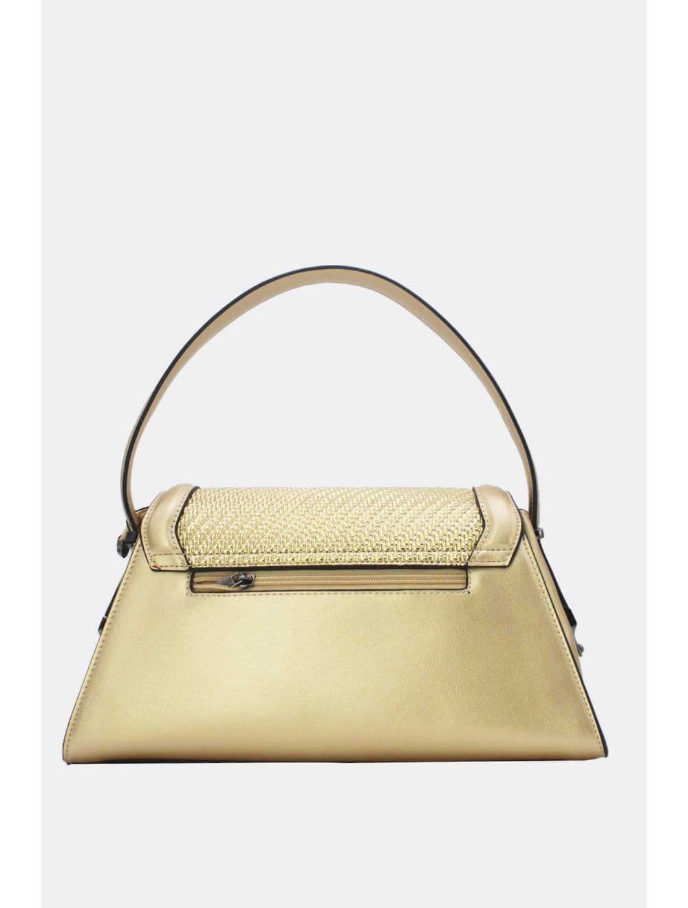 Sac Porté Épaule à Rabat Tressé 25B-6240-Dorée — vue 3