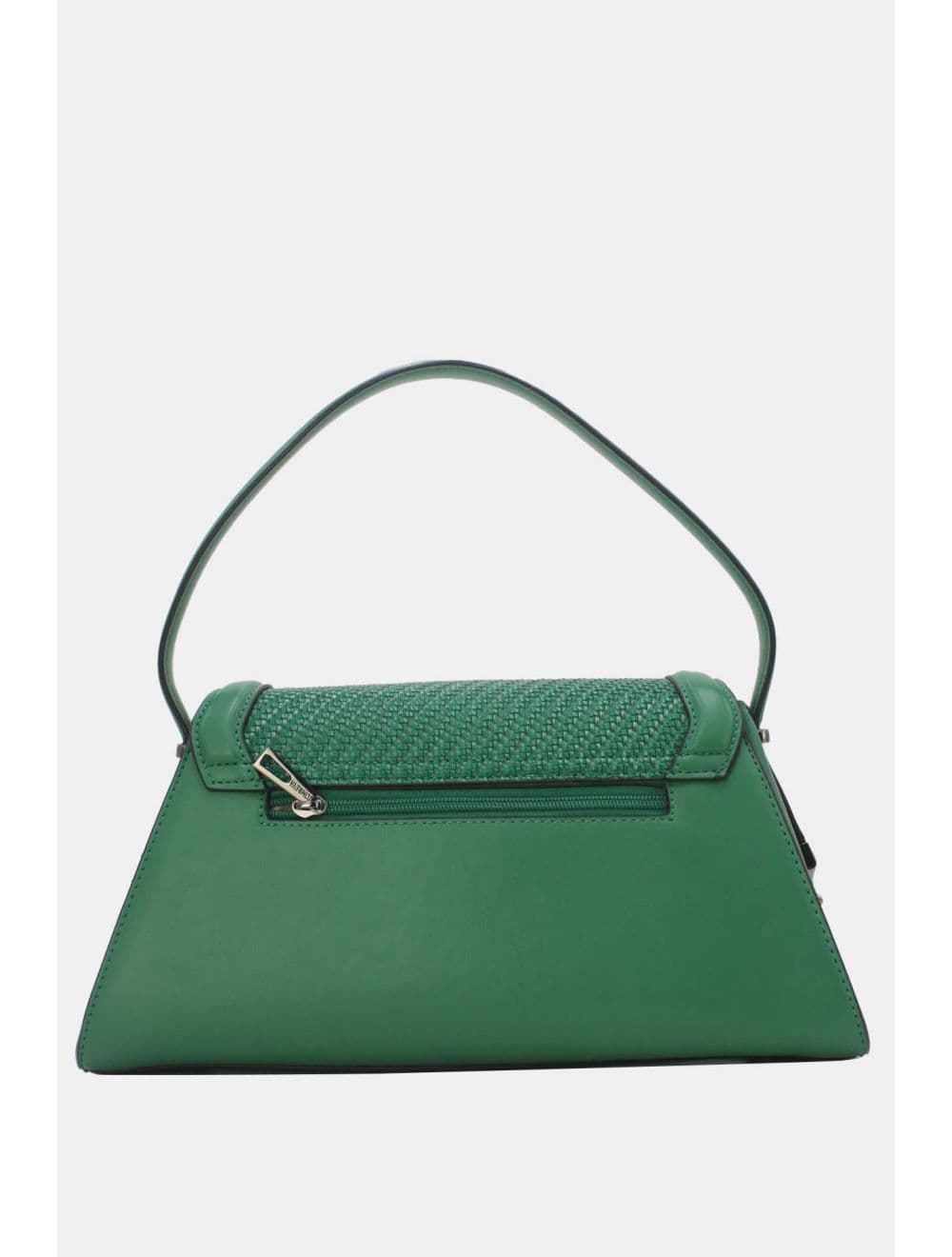 Sac Porté Épaule à Rabat Tressé 25B-6240-Vert — vue 3
