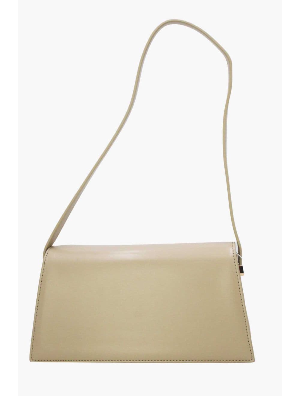 Sac Baguette Porté Épaule Effet Cuir Lisse Minimaliste 25P-6357-Abricot — vue 3