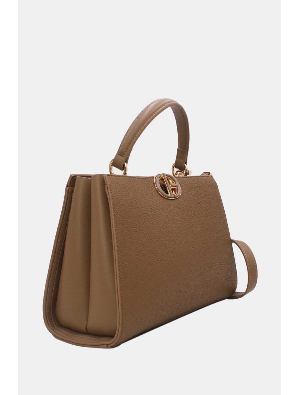 Sac à Main Effet Grainé RÉASSORT 25B-6225-Taupe — vue 2