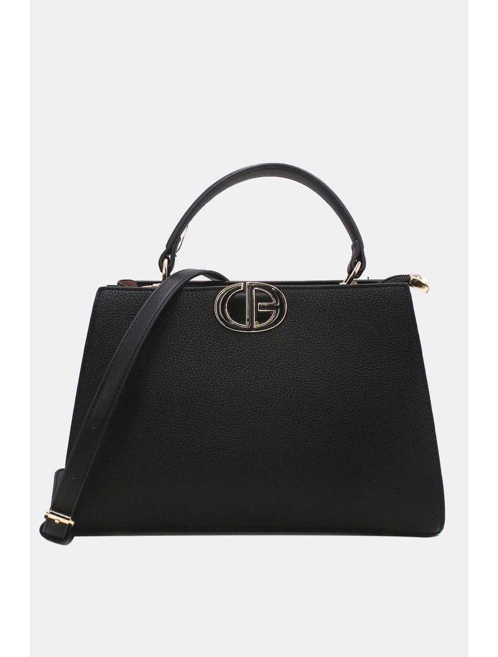 Sac à Main Effet Grainé RÉASSORT 25B-6225-Noir
