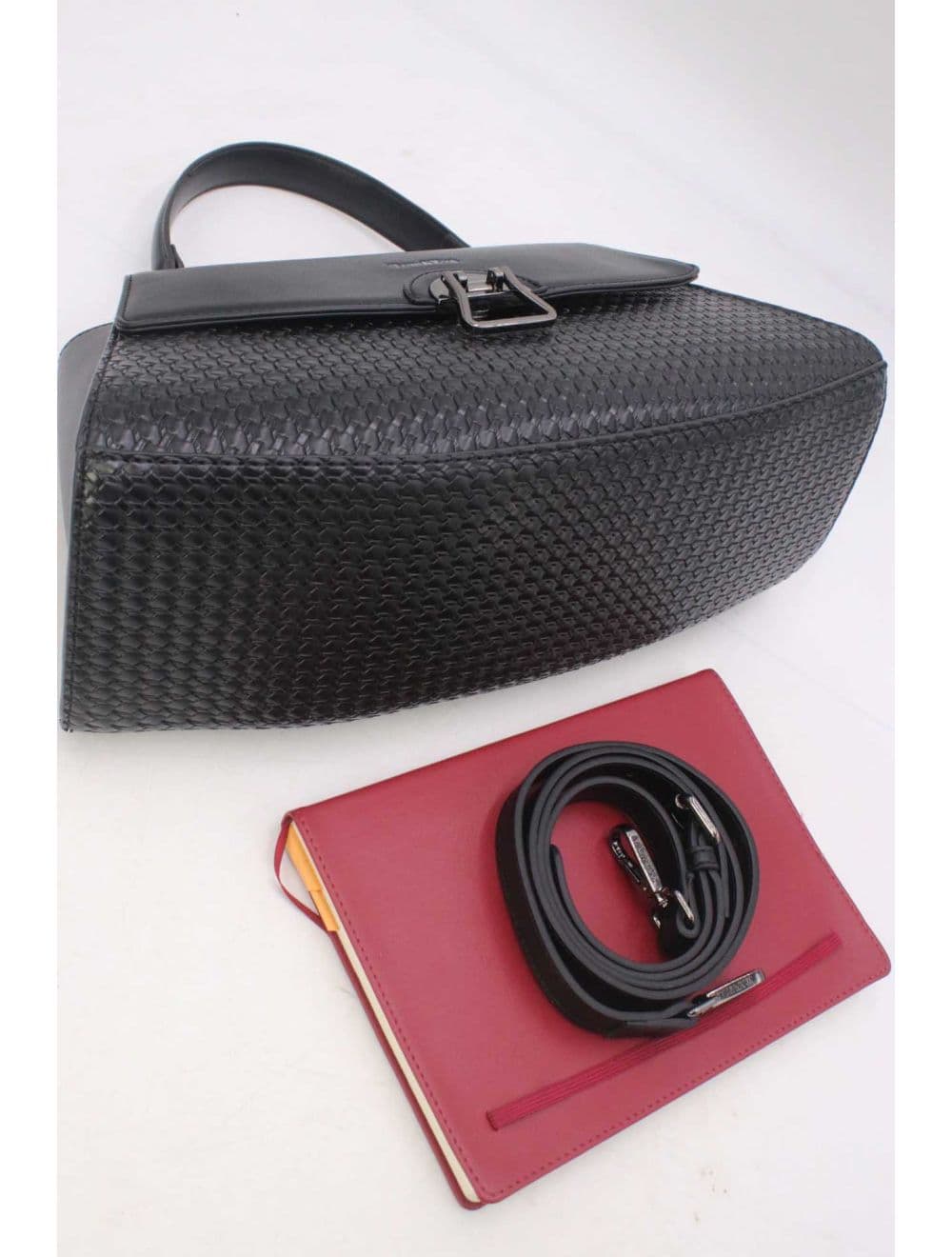 Sac à Main Effet En Paille RÉASSORT 25B-6230-Noir — vue 4