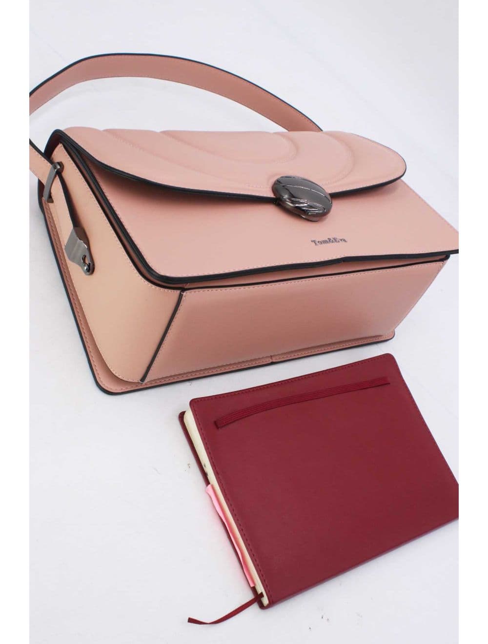 Sac Porté Épaule Bi-matière Femme 25B-6289-Pink — vue 4