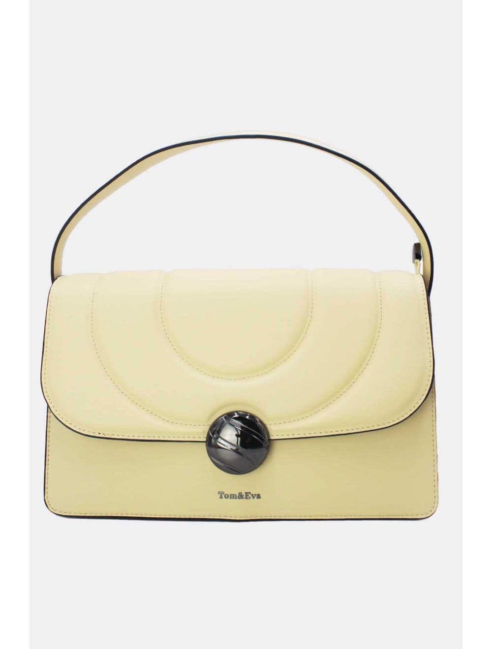 Sac Porté Épaule Bi-matière Femme 25B-6289-Jaune