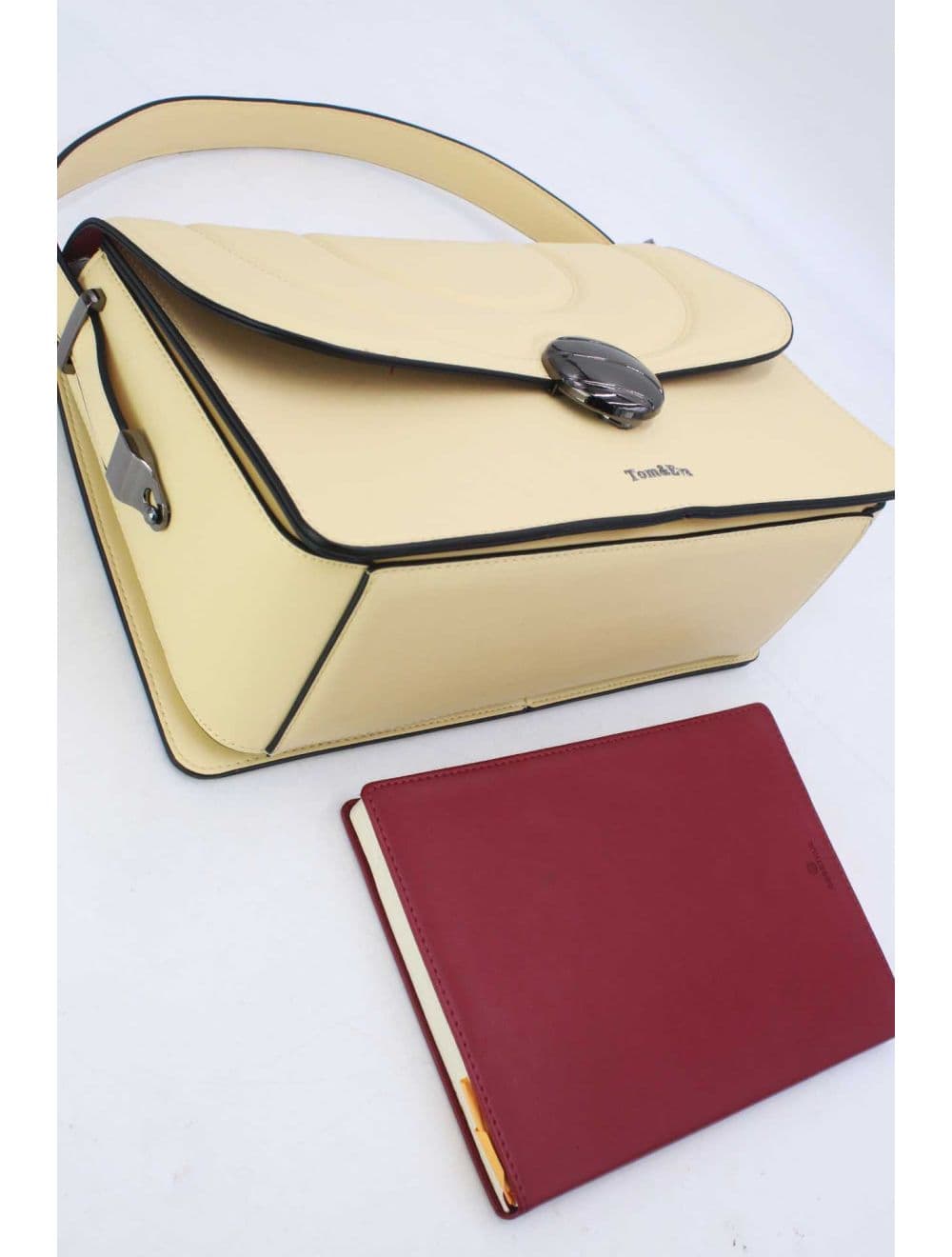 Sac Porté Épaule Bi-matière Femme 25B-6289-Jaune — vue 4