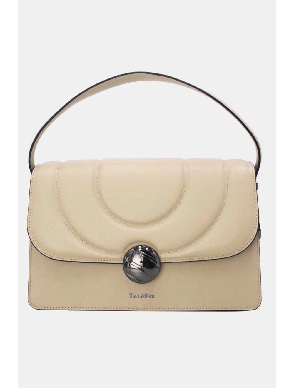 Sac Porté Épaule Bi-matière Femme 25B-6289-Abricot