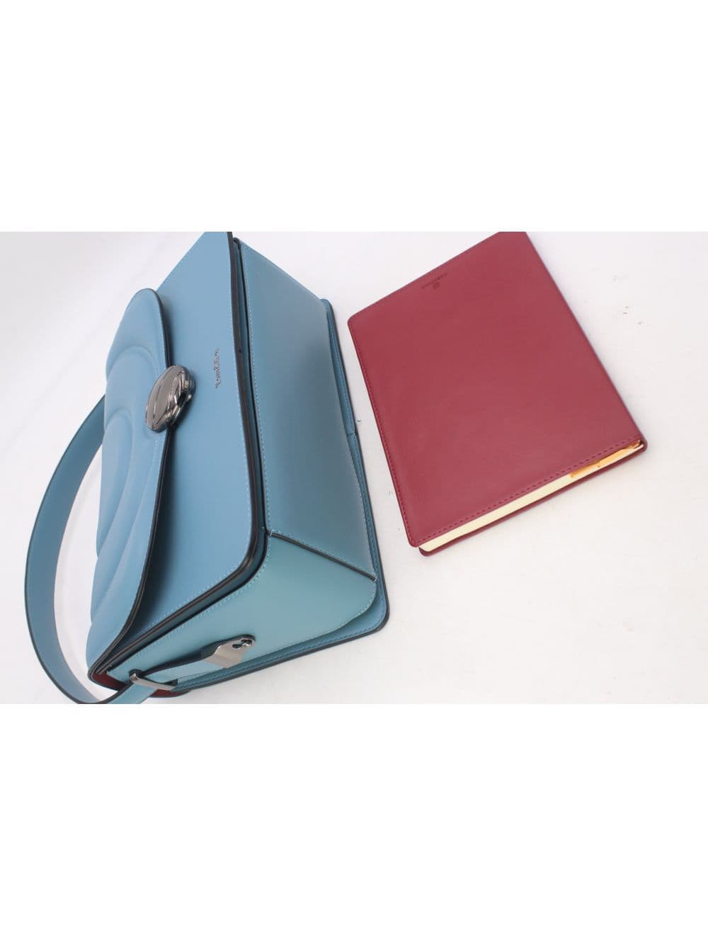 Sac Porté Épaule Bi-matière Femme 25B-6289-Bleu — vue 4