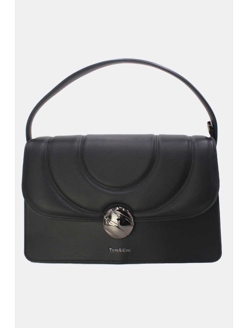 Sac Porté Épaule Bi-matière Femme 25B-6289-Noir