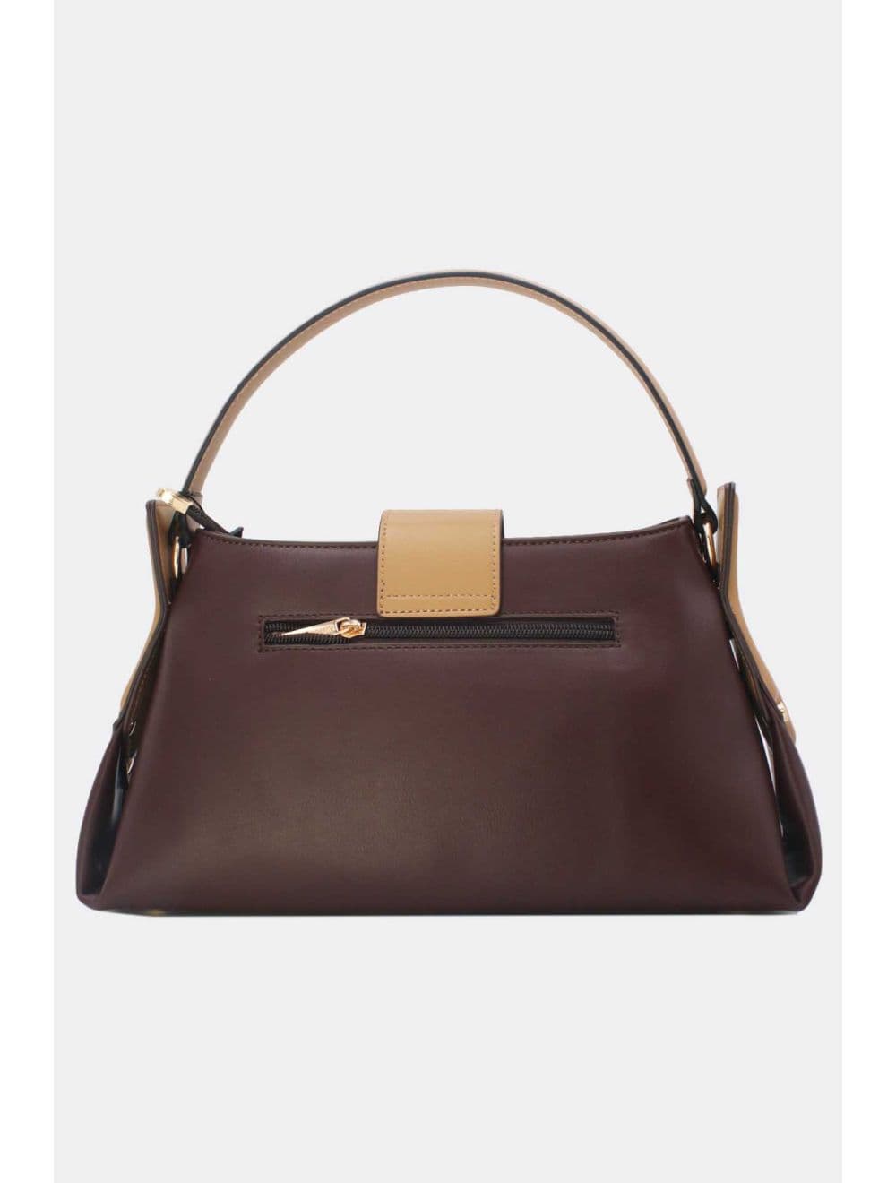 Sac à Main Languette Femme 25B-6295-Coffee/Apricot — vue 3