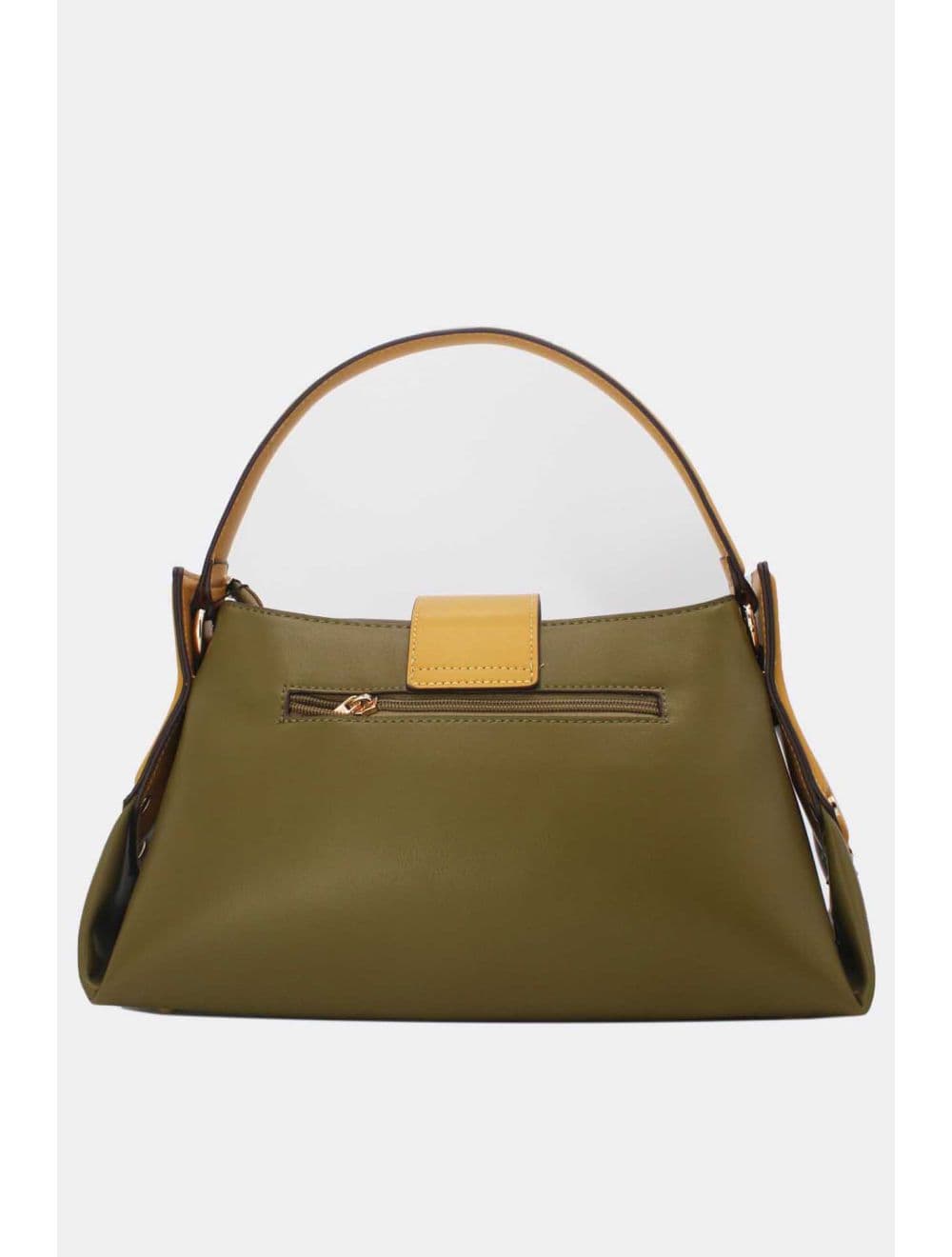 Sac à Main Languette Femme 25B-6295-Green/Yellow — vue 3